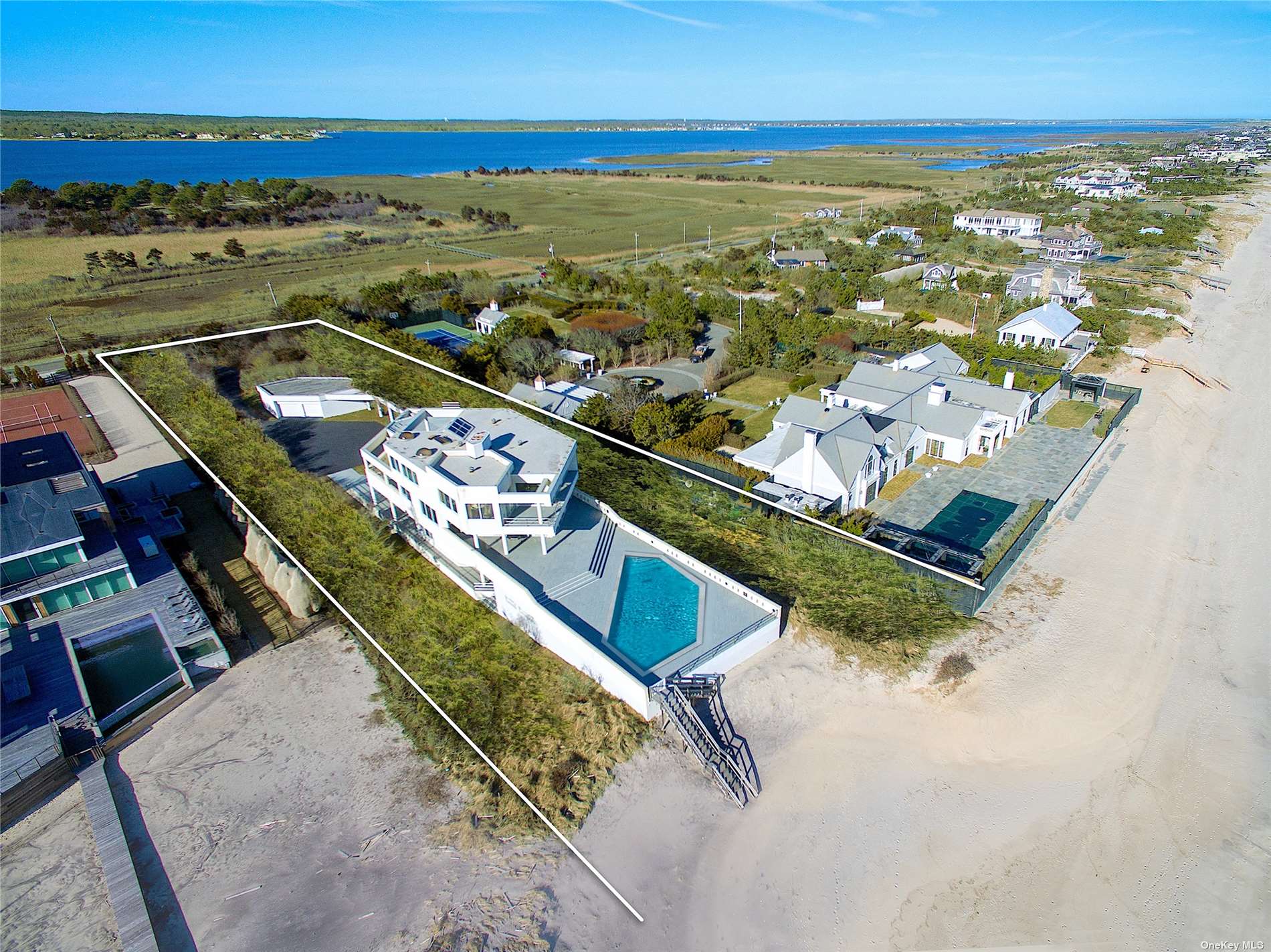 Property for Sale at 186 Dune Road, Quogue, Hamptons, NY - Bedrooms: 8 
Bathrooms: 10  - $10,500,000