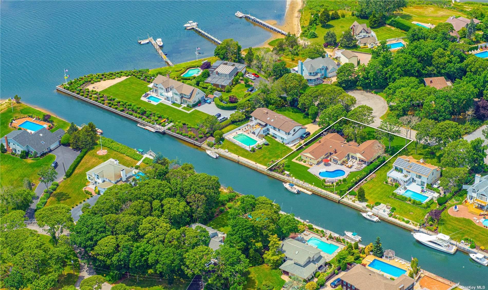 Property for Sale at 8 Mill Pond Road, Hampton Bays, Hamptons, NY - Bedrooms: 5 
Bathrooms: 3  - $2,240,000