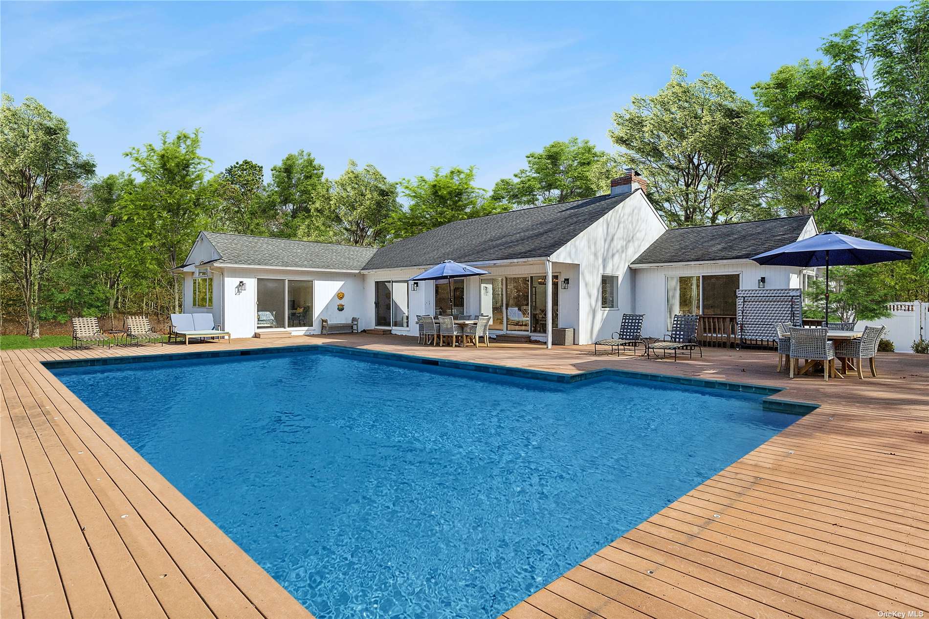 Rental Property at 20 Honeysuckle Lane, East Quogue, Hamptons, NY - Bedrooms: 6 
Bathrooms: 4  - $50,000 MO.