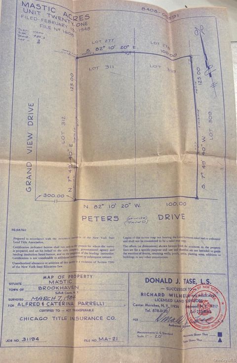 VL (Lot 8) Peters Drive Shirley NY 11967