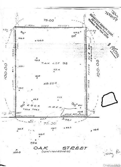 Vacant Land For Sale - 224 Oak Street<br/> Yonkers, NY 10701