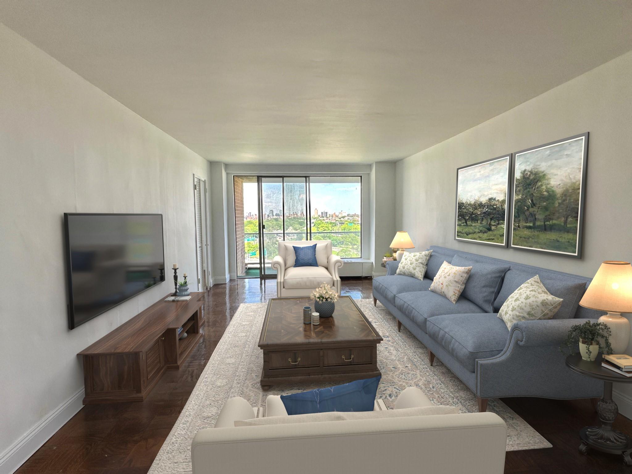 Property for Sale at Grand Central Parkway A1402, Forest Hills, Queens, NY - Bedrooms: 2 
Bathrooms: 1 
Rooms: 4  - $387,000