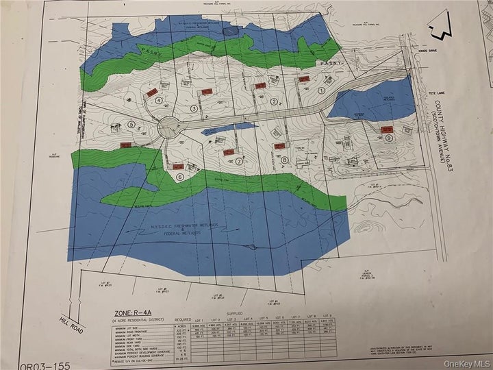 MAP OF 9 LOTS CONSERVATIVE OR 10 LOTS CLUSTERING