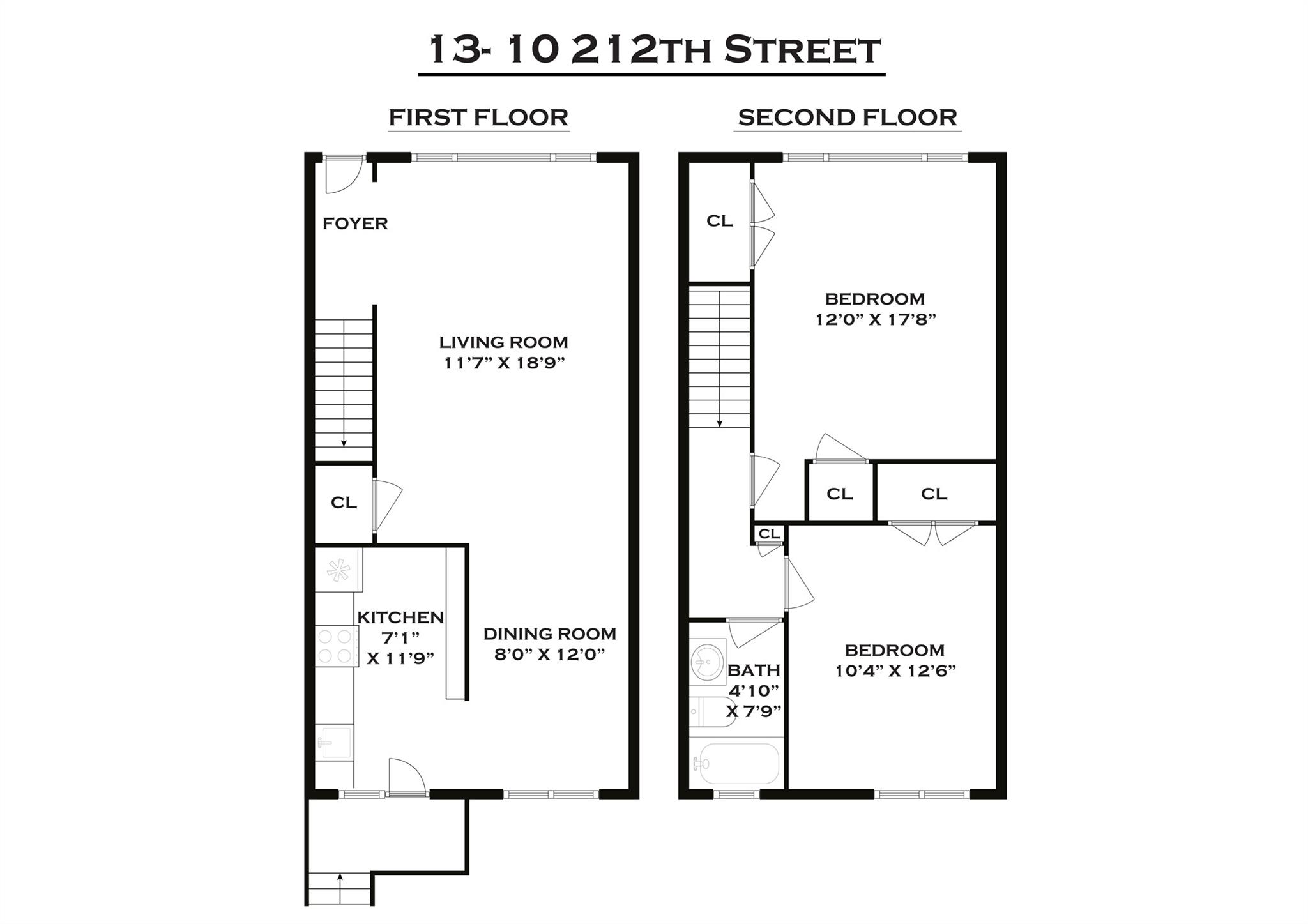 212th Street 118, Bayside, Queens, NY - 2 Bedrooms  
1 Bathrooms  
5 Rooms - 