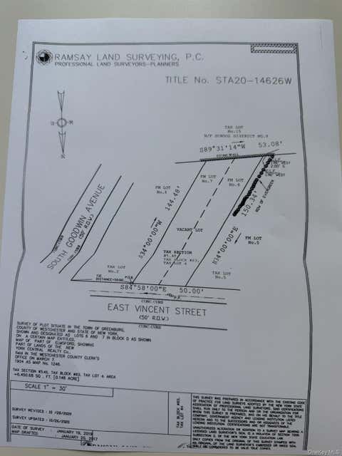 Vacant Land For Sale - 40 E Vincent Street<br/> Elmsford, NY 10523