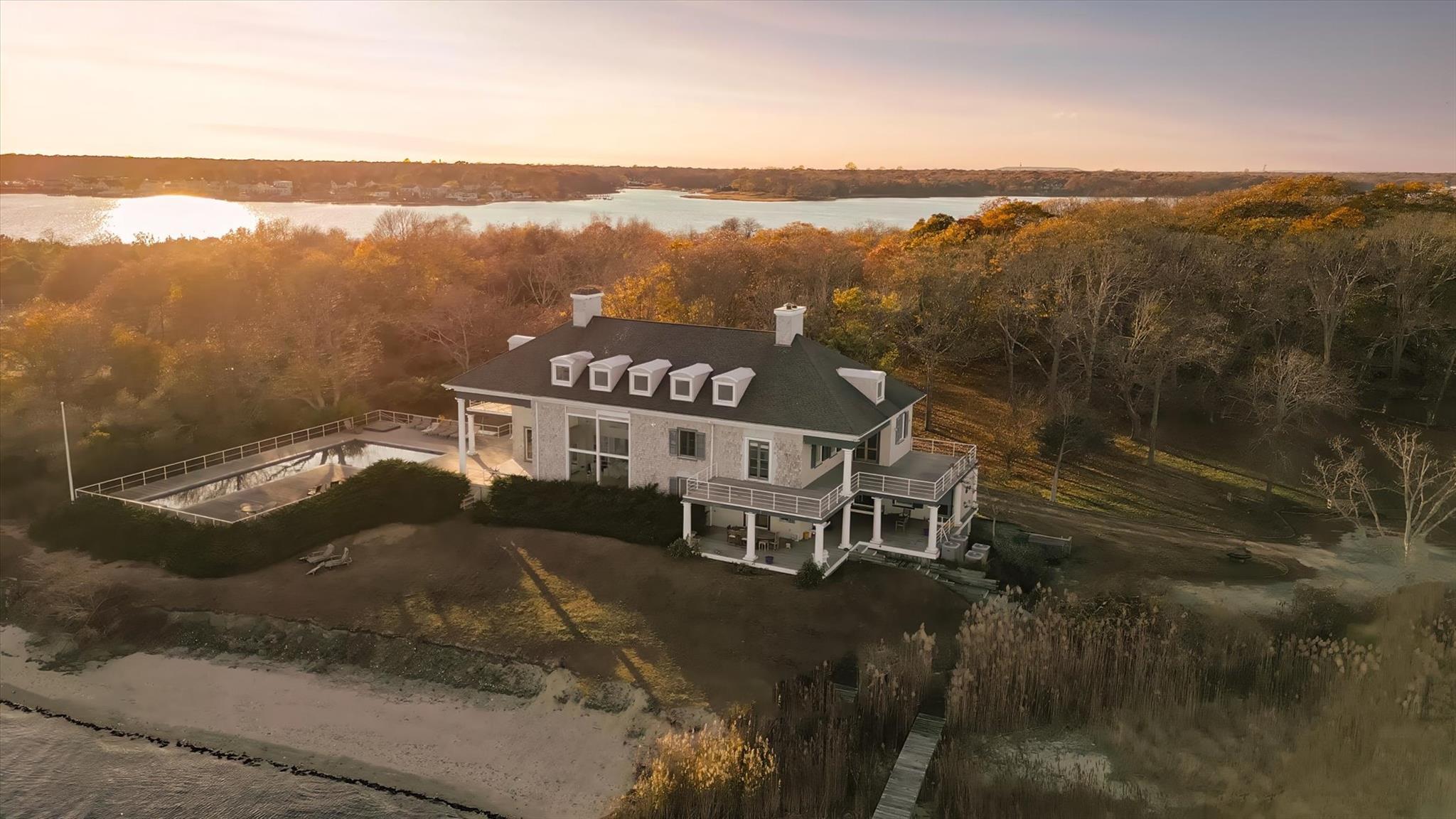 Property for Sale at Old Neck Road, Center Moriches, Hamptons, NY - Bedrooms: 5 
Bathrooms: 7  - $3,795,000