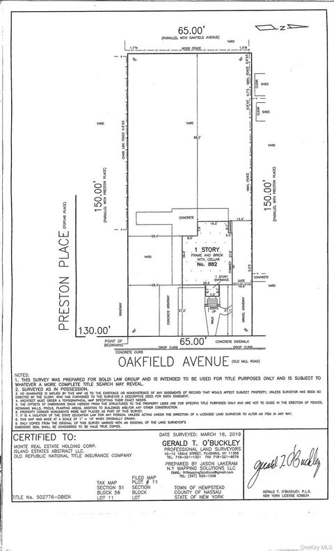 882 Oakfield Avenue Wantagh NY 11793