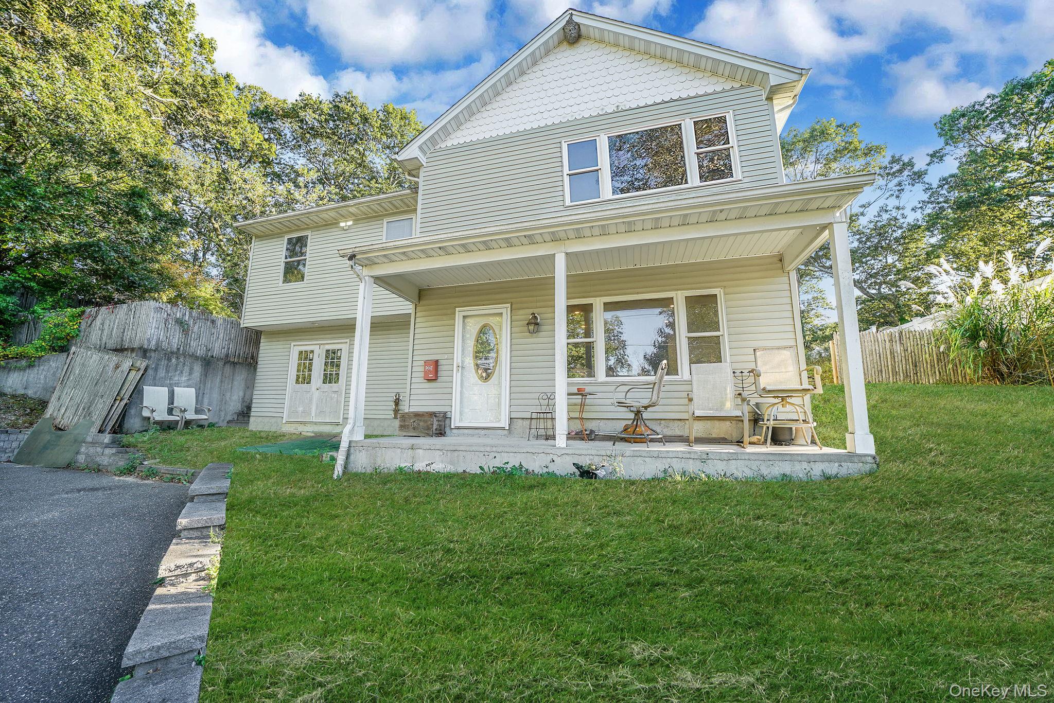 View of front facade with covered porch