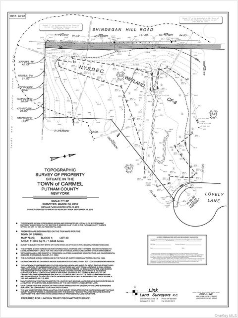 Vacant Land For Sale - 3 Lovely Lane<br/> Putnam County, Carmel, NY 10512