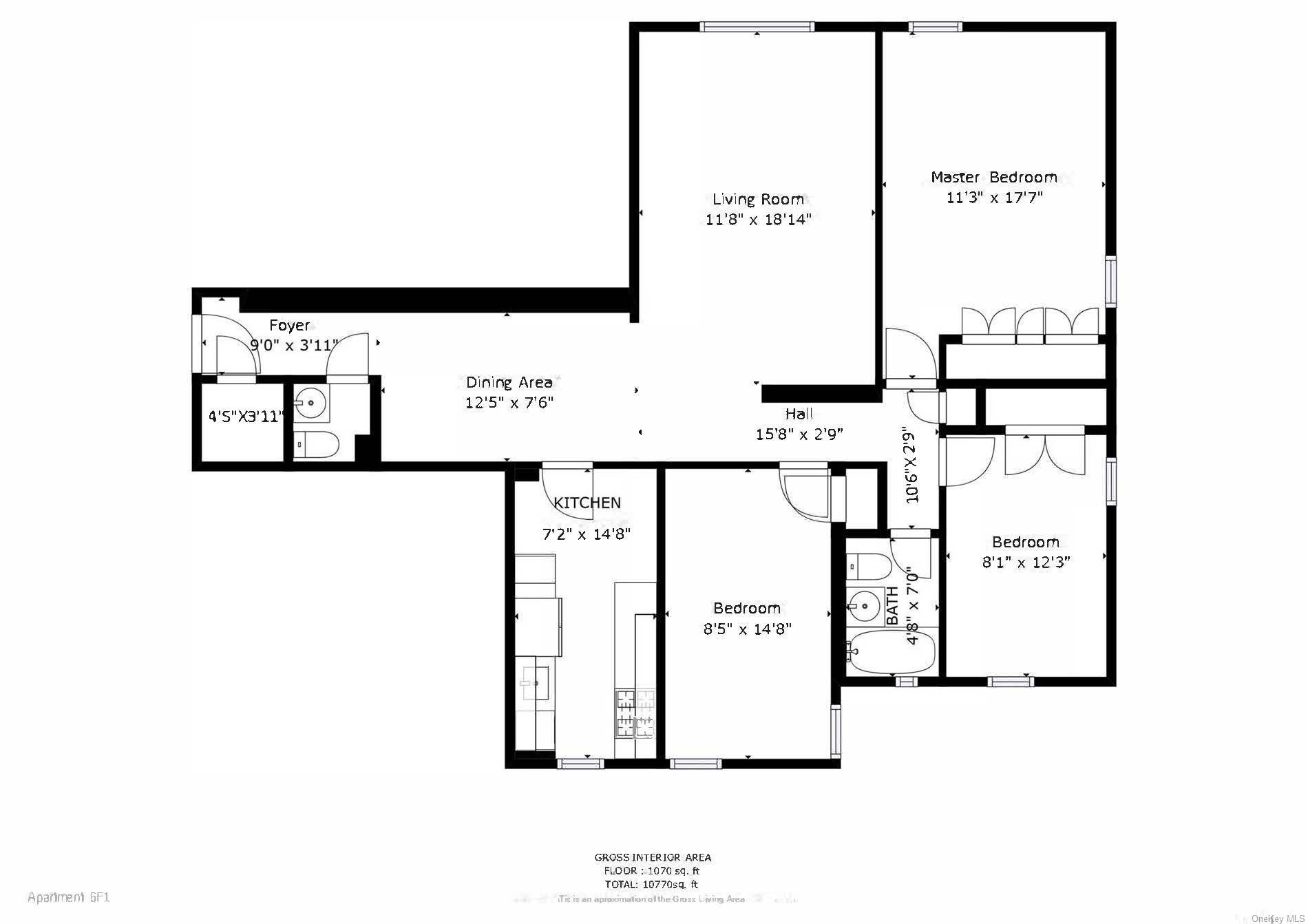 91st Street 6F, Jackson Heights, Queens, NY - 3 Bedrooms  
2 Bathrooms  
6 Rooms - 