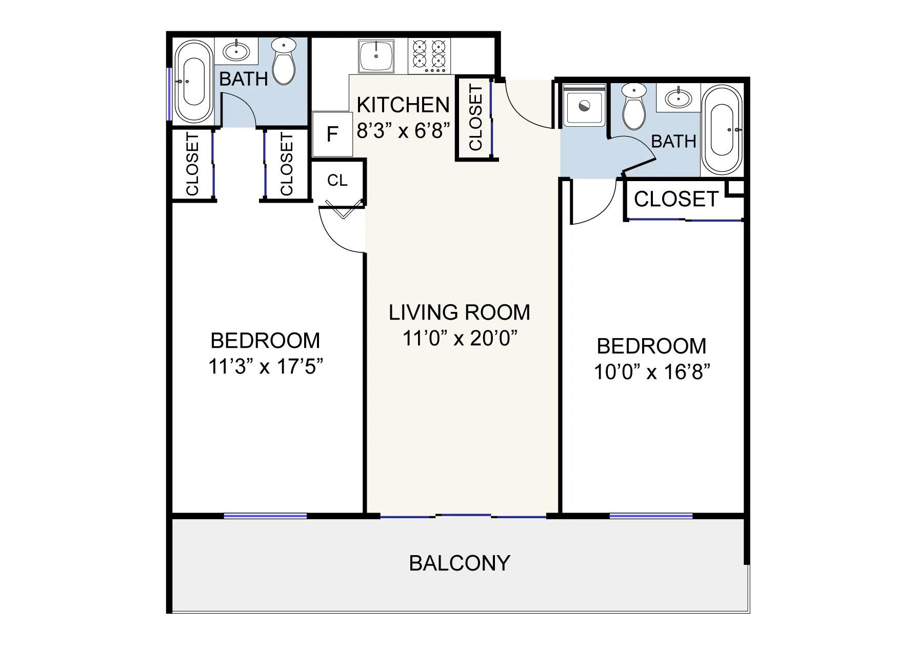 Rental Property at 30th Road 4D, Astoria, Queens, NY - Bedrooms: 2 
Bathrooms: 2 
Rooms: 5  - $4,100 MO.