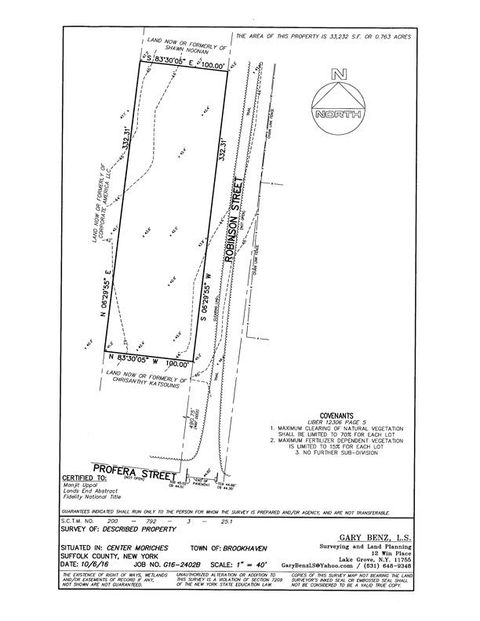 LOT 1 Robinson Street Center Moriches NY 11934