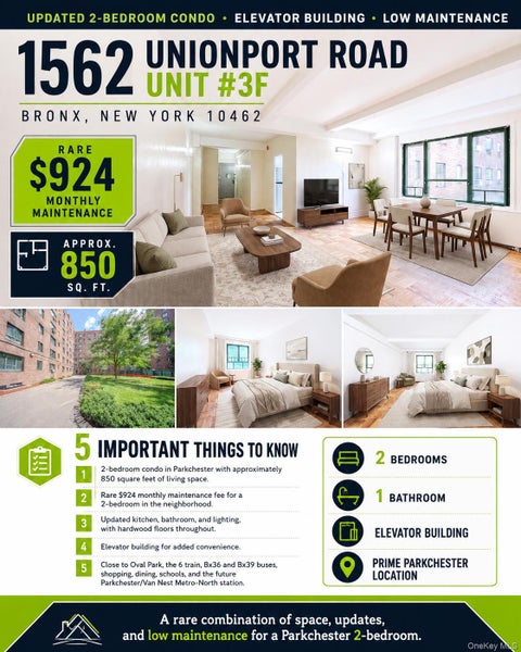 Condo For Sale - 1562 Unionport Road #3F<br/> Bronx, NY 10462