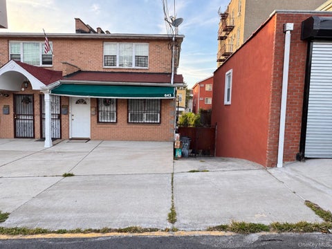 Multifamily For Sale - 643 Baker Avenue<br/> Bronx, NY 10460