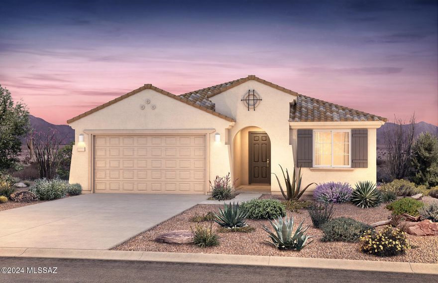 Quick Move-In Home - Ready Now. This stunning Cosenza floor plan offers 4 bedrooms, 2 baths, and thoughtful design details throughout. Enjoy 9' ceilings, 8' doors, a tankless water heater, soft-water plumbing loop, gas connections (kitchen, laundry, and backyard), a framed low-threshold walk-in shower, and a 2' garage extension.

The kitchen is a chef's dream with natural light and elegant granite countertops. Additional features include pre-wiring for ceiling fans, pendant lighting, and surround sound, plus many tasteful design upgrades.

Situated on a spacious corner lot, this home is truly a must-see. Act fast—this gem won't last long.