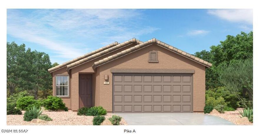 This single-level home offers a low-maintenance floorplan where the Great Room, Kitchen and Nook flow into one another through a spacious open-concept design that works to maximize the footprint of the interior. Glass sliders open to a covered patio for effortless indoor-outdoor living and entertaining. Three bedrooms complete this home, including a spacious owner's suite with an en-suite bathroom and a walk-in closet. Upgraded with our Luxury Flooring Package! Our homes come with the Rinnai Tankless Water Heaters, Post-Tension Foundation, Taexx built-in pest control system, Radiant barrier roof decking, 2'' Faux Wood Blinds and more!