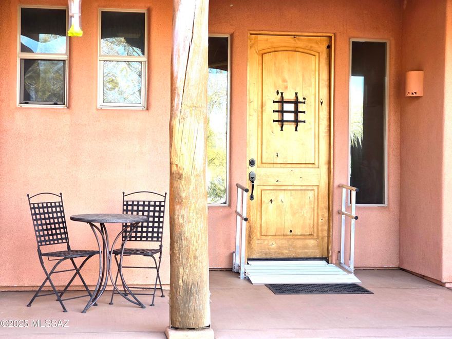 Welcome to your own private 110.27-acre Southwest sanctuary. This extraordinary ranch features two homes: a 2,390 sq. ft. 2006-built Southwestern contemporary with soaring ceilings, clerestory windows, vigas, fireplace, stainless appliances, tile throughout, jacuzzi tub, outdoor shower, and a spacious master suite—plus a beautifully refurbished 1,089 sq. ft. 1-bedroom original ranch house, perfect for guests.

Surrounded by breathtaking desert views, dramatic sunsets, and a mountain backdrop, this serene and fully fenced property includes outbuildings, pens, a mesquite corral, and two wells. Ideal for ranchers, creatives, or those seeking peace and privacy, this one-of-a-kind retreat captures the spirit of the Old West.