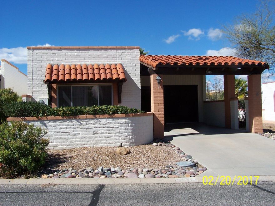 Whether you are looking for a full time or seasonal home this 2 BD 2 B single family home could be the one you call home.  From the moment you enter it shows pride of ownership. With a spacious kitchen & all appliances included, carpets cleaned, all you need to do is move in. This home has plenty of storage. In front you have a small workshop or golf cart garage.  In the rear a deep storage closet. GVR membership is required and one of the many rec centers is within a short walking distance.  Located on a cul-de-sac, you will enjoy sitting in your front courtyard taking in the mountain view. Or the rear covered screened patio makes a great place also.  Nice size rear yard for BBQ's or just enjoying life.......