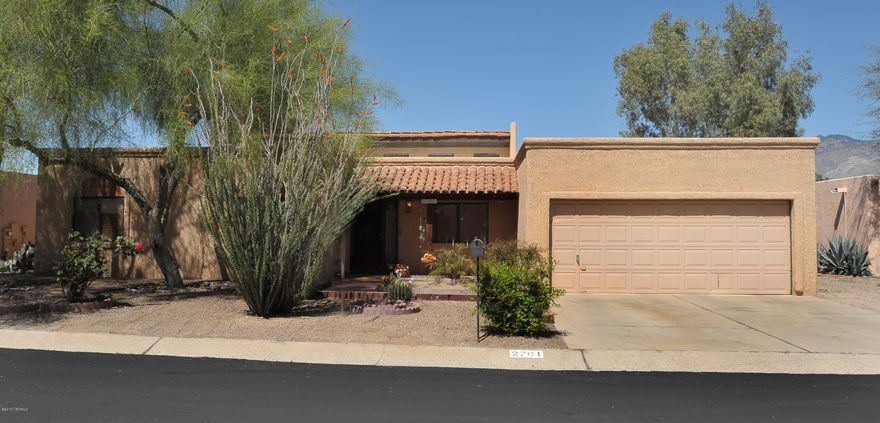 Contemporary 4bd/3ba, 2044 SF with Mtn Views! Open & spacious floor plan. Family Room w/wood beam ceiling, Fp, wood floors. Formal LR & DR offer unique space off kitchen. Kitchen features granite counter tops, loads of cabinets w/breakfast bar & lg pantry. Master suite; wood beam ceiling, clearstory windows, lg walk-in closet. 3 lg guest bedrooms with plenty of closet space & ceiling fans. Large backyard with a covered patio, pool & spa, mature trees & separate dog run.Centrally located community close to UofA, UMC, Rillito Riverwalk & more. Easy walking access to Community pool, basket ball, picnic area & community garden.