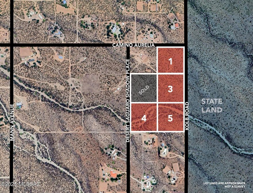 +/- 18 Acres of Southwest Paradise - 4 Stunning Parcels For Sale in Bulk or Separately Near South Kolb Rd & Camino Aurelia, Vail & Sahuarita, AZ. Welcome to your dream property! These 18 breathtaking acres, divided into five parcels of approximately 4.3 acres each, provide the ideal setting for your custom retreat. Zoned RH (Rural Homestead) in Pima County, the land is perfect for agriculture, equestrian use, or building your dream home. Some parcels border State Land, adding even more open space and privacy. Located in a prime area, the parcels are positioned for convenience and beauty: two are off Desert Saguaro Shadow Place, two are off Kolb Rd, and one borders both Camino Aurelia and Kolb Rd. Utilities are ready to go, including electricity at the lot line, shared well access, , and septic-ready areas. The property is part of a Property Owners Association, which ensures maintained roads and CCRs of Record to preserve property values. Surrounded by lush desert landscapes, you'll enjoy stunning 360-degree mountain views, vivid sunsets, and serene privacy.
Despite its peaceful solitude, the property is just minutes away from great schools, shopping, and other amenities, offering the perfect balance of tranquility and accessibility. Owner financing is available to help turn your vision into reality.
Whether you're a horse enthusiast, nature lover, or someone looking for space and serenity, this property is a true gem. Some parcels are partially cleared and ready for your creative plans. Don't miss this rare opportunity to own a piece of Southwest paradise. Contact us today to learn more or schedule a tour!