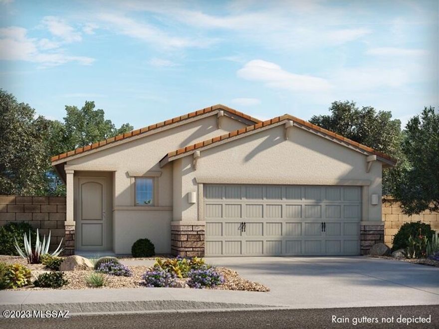 Brand new, energy-efficient home available by Jan 2024! This 3 bedroom, 2 bath, single-story home has a spacious open floor plan with a covered patio. Slate cabinets with dusty white granite countertops, stone-look tile flooring and warm beige carpet in our Calm package. Visit the La Estancia Homestead community and explore homes for sale in Tucson, Arizona. This master-planned community offers five floorplans with easy access to award winning schools located in the Vail School District. Schedule a community tour today and see the benefits of our low maintenance one and two-story homes that boast energy-efficient features like multispeed HVAC systems, spray foam insulation, and high-performance air filtration. Each of our homes is built with innovative, energy-efficient features.