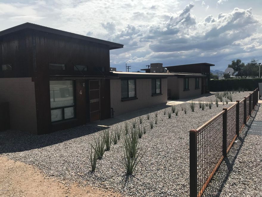 NEXT DOOR TO THE JUST COMPLETED U OF A NEW HONORS VILLAGE CAMPUS AND DORMS https://www.honors.arizona.edu/honors-village
AND JUST A COUPLE OF BLKS FROM THE U OF A MEDICAL SCHOOL/CAMPUS.AT  U OF A. THIS 5 UNIT COMPLEX IS COMPOSED OF 3 BEDROOM 2 BATH UNITS. ALL UNITS RENTED FOR $1,975 PER MONTH.. PROPERTY HAS  HAD A GUT REHAB WITH 5 NEW WATER METERS(SO NO UTILITY EXPENSES), CORRUGATED METAL SIDING, NEW ROOFS, KITCHENS, WASHERS/DRYERS, A/C UNITS WITH EXPOSED SPIRAL DUCTING, PRIVATE FENCED REAR YARDS, ETC.  SEE PHOTOS. RENTS CUIRRENTLY ARE AT $1.72 PER SF AND AVERAGE RENTS IN THE AREA ARE  $1.83 PER SFR OR $2,100 PER UNIT. SO GREAT UPSIDE