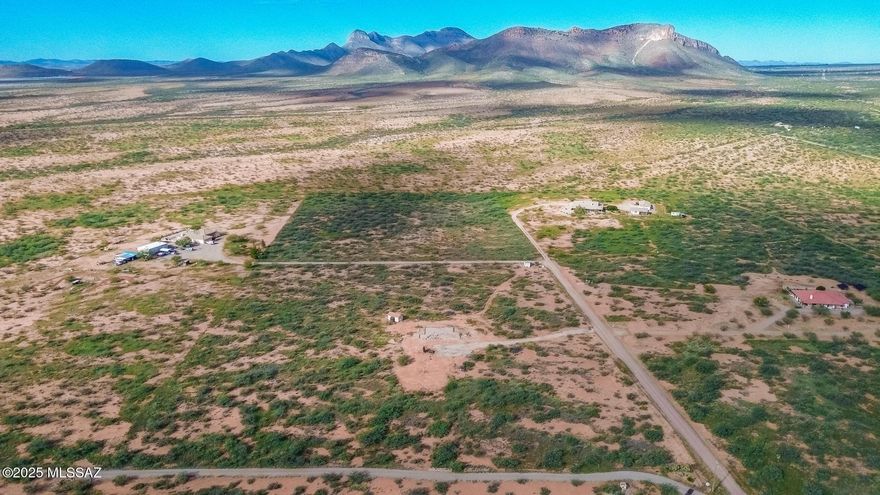 Ready to build. This fully fenced 9.05 acre parcel in the peaceful Chula Vista subdivision in Whetstone sits just off Hwy 82 and offers stunning mountain views. Utilities are already in place with water, an electric transformer, and septic installed. Site plans for a 1500 square foot home are included. A building site has been cleared, footings are started, or bring your own vision and build the home you prefer. Brand new windows and sliding glass doors are on site and will convey. Enjoy convenience without sacrificing quiet country living. You are about twenty minutes to Sierra Vista and Fort Huachuca for shopping and medical needs, twenty minutes to Sonoita for a day of wine tasting, and another twenty minutes to Patagonia Lake for fishing, boating, and outdoor recreation.