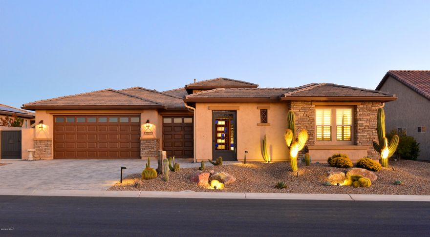 Fine living is the standard in this Well-Appointed Tesoro Model sitting on a $200+ premium mountain/golf view lot.  There are over $300K in exceptional upgrades. Do the math, not only will you save $$ you will save time over new build. Start enjoying The Ranch's many amenities today. Some of the wonderful upgrades of this home include; * Quartz Counters Thru-Out * Porcelain Tile Thru-Out * Soft Close KIT Cabinets/Drawers * LED Dimmable Lights Thru-Out * Power Sun Shades at Patio/Den/DR/MBR * 2 High End Beverage Coolers * SS APLS. * Custom MBR His/Hers Closets * BR2 Built-Ins Murphy Bed/2 desks/Cabinets * Casita w/Courtyard * Rear Patio Stone FP * Extended MBR, MBR Closet, Den & DR * 4' Garage Extension w/ Service Door * 31 Shelf Pull-Outs * Custom Added Interior Storage * All this & More