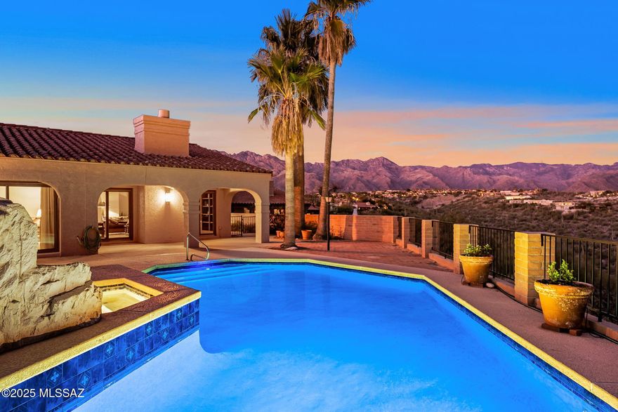Welcome to your dream home in the heart of the Sonoran Desert, where you wake up every day to breathtaking mountain and city vistas!

As you walk in, you'll feel the inviting warmth of authentic Saltillo tiles and a cozy fireplace perfect for those laid-back evenings. With 3 large bedrooms and 2 bathrooms, this space is designed for entertaining and unwinding.

Step outside to your private oasis, with a refreshing pool perfect for hot days or a sunset cocktail. The outdoor space is ideal for hosting friends or relaxing.

Close to dining and shopping, this home offers the perfect blend of comfort and convenience. Experience the vibrant desert lifestyle you've always wanted—this is more than a house; it's a place where memories are made. Your perfect oasis in the Catalina Foothills!