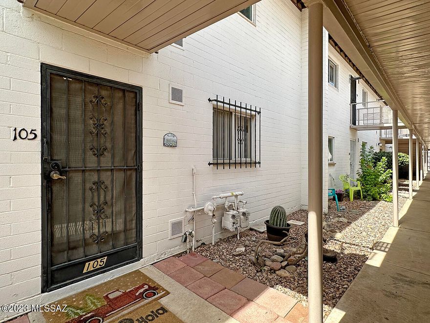 Beautiful 2 BR/1 BA Co-op! Move in ready! Spacious Living Room, AZ Room can be used for home office or library. Galley kitchen and all appliances stay. Bathroom updated! HOA includes Water, Hazard Insurance, Roof ,Sewer Trash and Taxes. Close to shopping/restaurants/bus lines. A few blocks from Reid Park (walking path, dog park, golf course and more!) Minutes from Downtown Tucson and University of Arizona.Cash Only No Rentals allowed!!!