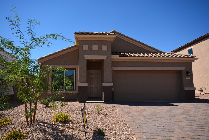 Now open - Saguaro Bloom Phase 2!  This new section has all of our favorite floor plans plus 3 new must see homes!!! We have a wide variety of just released lots with tremendous views and the same amenities and accessibility as Phase 1. This is one of our most popular plans, the  Santa Barbara with 4 bedrooms, 2 1/2 baths and a den.  Open great room off the kitchen with plenty of closets for storage.  Ready Now!!  Brand new construction Energy Star Qualified Home - with a builder warranty.  AMAZING VIEWS of saguaro studded cliffs and amazing sunsets from this perimeter lot.  This one will go quickly