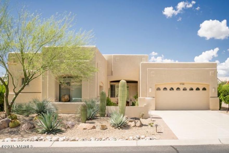 Bright, Light, Cheerful, Open Contemporary Floor Plan. Beautiful Private Rear Garden with Shaded Ramada for Entertaining Friends.  DAKOTA Model with Split-Bedroom Plan Offers Complete Privacy for Guests.  18'' Neutral Ceramic Tile Everywhere, Bay Windows in Kitchen & Master Bedroom for Expanded Living Area. Chefs Kitchen Offers, High End Stainless Appliances, Dark Maple Cabinets, 5 Burner Gas Cooktop, Slab Granite Tops, Tumbled Travertine BackSplash, Wall Mounted Stainless Range Hood (Beautiful & Artful).  Expanded Side Load 3rd Car Garage has Lots of Extra Storage. Pavers in Front Patio Area, Sidewalks, and Rear Private Patio. Newer Epoxy on Driveway & Front Porch. 5 Ceiling Fans, 2 X 6 Construction, Water Softner, Plantation Shutters, Exterior Paint & Roof Coating in 2014.