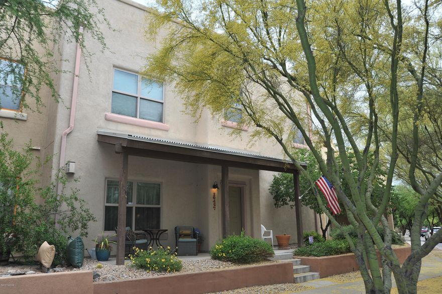Beautiful contemporary in unique Civano community on the East side.  Well maintained 2 bedroom, 3 bath, 2288 square foot gem in Vail school district, 15 minutes from DM AFB.  This move-in ready home features 3 large rooms, 2 are technically bedrooms and the third requires a closet to qualify, but is used as such with a full private bathroom.  This home also has a large private master bath with garden tub, a quaint loft area for reading or enjoying a movie, and spacious storage areas.  Appreciate the private courtyard with fire pit, proximity to the Civano coffee house, market, and shops, as well as community pool.  Come enjoy Civano, one of the nation's pioneering communities in sustainability and environmentally conscientious practices.  You will love it!  Welcome home.