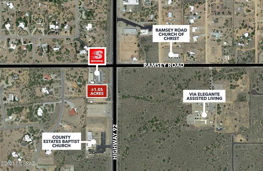 A commercial parcel exceeding one acre in size is currently available for purchase in Sierra Vista/Hereford, AZ. Situated along the prominent Hwy 92 near its intersection with Ramsey Canyon Rd, south of the SWC, the property offers breathtaking views of the Huachuca Mountains and Ramsey Canyon. Its strategic positioning includes close proximity to a Speedway gas station at a lighted intersection corner, ensuring excellent visibility with highway frontage. The flat terrain of the parcel makes it suitable for a variety of businesses and restaurants, presenting a compelling investment opportunity at an appealing rate of $2.75 per square foot. For a comprehensive view of the property, consider exploring the virtual tour provided.