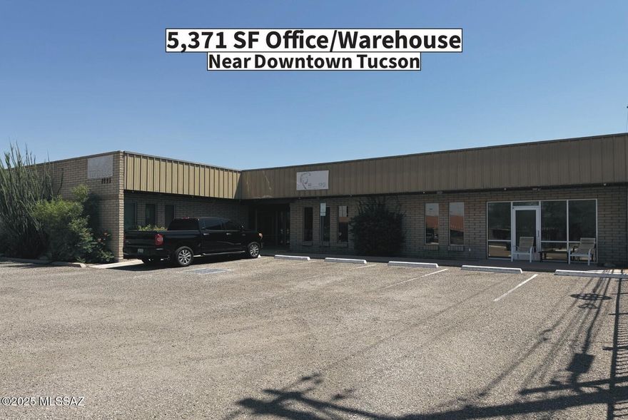 5,371 SF Office in Central Tucson. Block construction, Courtyard, 12 parking spaces, open floor plan, conference room and features a wrought iron fence/gate. Property is located close to Pima Community College & the University of Arizona. Minutes to Downtown and I-10.