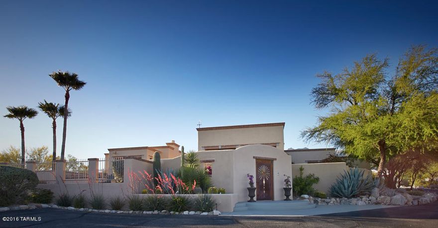 If you want panoramic city, mountain, and sunset views, this is THE ONE!  This elegant Hacienda-style 3,243 sq. ft. house w/ 3 BR, 3 BA plus den offers plenty of room for living and entertaining.  Extensively remodeled with superior materials and custom designed finishes and ready for the most discerning buyer.  Stunning open kitchen with granite counters and SS appliances would delight any chef!   Master suite opens to patio offering breathtaking city views, and features a spa-inspired bathroom w/gorgeous slab marble countertops and large walk-in custom closet by Classy Closets. Remodeled guest BAs, new carpet, travertine tile are just a few of the upgrades in this house.  Like outdoor living? Then you will enjoy one of the 4 covered patios w/ fabulous mountain and city views