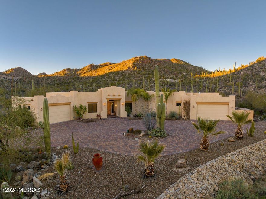 WELCOME to your dream home nestled in the hillside on 6.06 acres in the Tortolita Mountains, with endless breathtaking views of the mountains and city lights. This 3334 sqft luxury home has 5 bedroom and 3,5 baths which include 2 owners suites. The gated Tortolita Estates provides 14,000 acres of National Forest land for hiking, biking, horesback riding, or 4 wheel exploring. Enjoy a pebble tec salt water sparkling pool, wrap-around patio, great entertainment areas. The home is tiled throughout and the design thoughful with spacious great room plus formal dining and breakfast area. garage space is for 5 vehicles. There is no HOA.