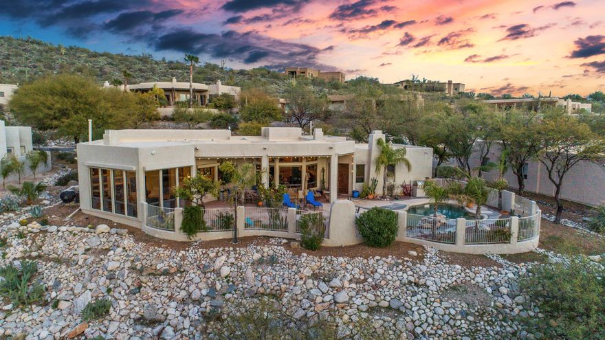 MAGNIFICENT CITY AND MOUNTAIN VIEWS FROM THIS STUNNING CUSTOM HOME BY RONDELLI. THIS HOME HAS EVERY AMENITY, GRANITE COUNTER TOPS, MAPLE CABINETRY, 18in CERAMIC TILE FLOORS, 4 FIREPLACES. WONDERFUL SPLIT BEDROOM PLAN DESIGNED TO CAPITVATE ALL THE SURROUNDING VIEWS. ENJOY THE BEAUTIFUL BACKYARD WITH BRICK PATIO, FIREPLACE, PEBBLETEC POOL, AUTOMATIC WINDOW SUN SHADES.