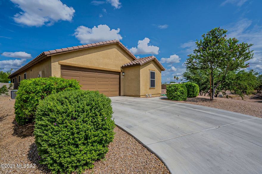 Sweet little neighborhood with a hidden gem! Single story w/open greatroom, light and airy space, split bedrooms and bonus swimming pool! Original owner chose the best lot for privacy and views, next to open space. Beautifully appointed interior with lots of upgrades; immaculate and shows like new. This is the perfect home for the buyer that wants low maintenance, high features and an easy luxury lifestyle.