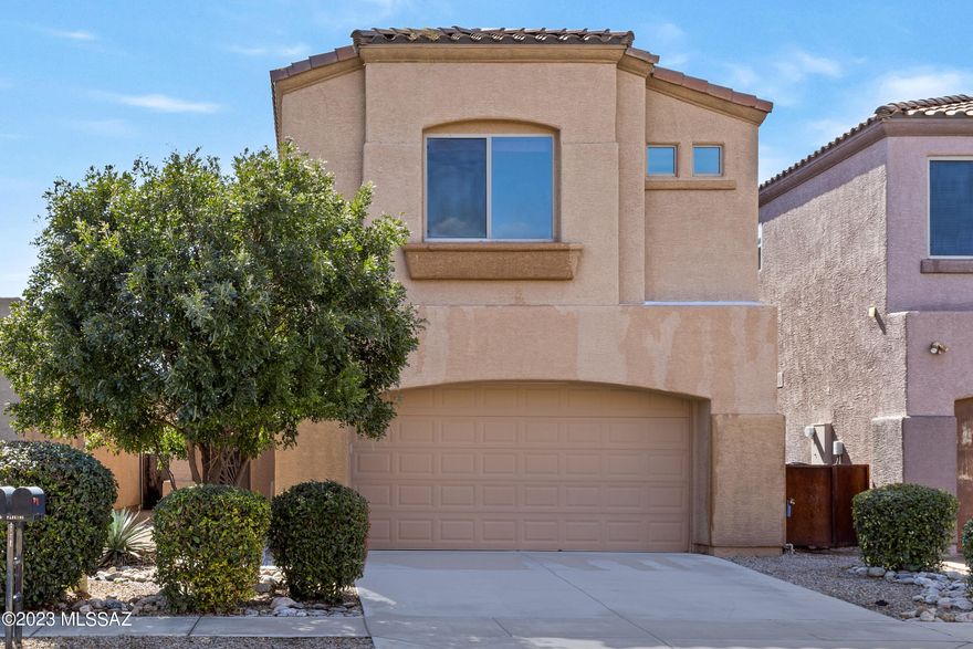 This 3 bedroom, 2.5 bathroom home is conveniently located close to shopping, schools, I-10 freeway and the Sonoran Science Academy. Your commute or traveling to any destination will be a breeze! The home features a new A/C unit, replaced in 2022. Inside, the floorplan features a large game room, the perfect space for family fun or teen space. Your beautiful kitchen showcases granite countertops, stainless steel appliances and a breakfast bar. You'll love the gas fireplace in the spacious great room. The back yard has a covered patio, pavers and a pergola providing a great spot to enjoy outdoor activities! Don't miss out on this fantastic home, come see it today!