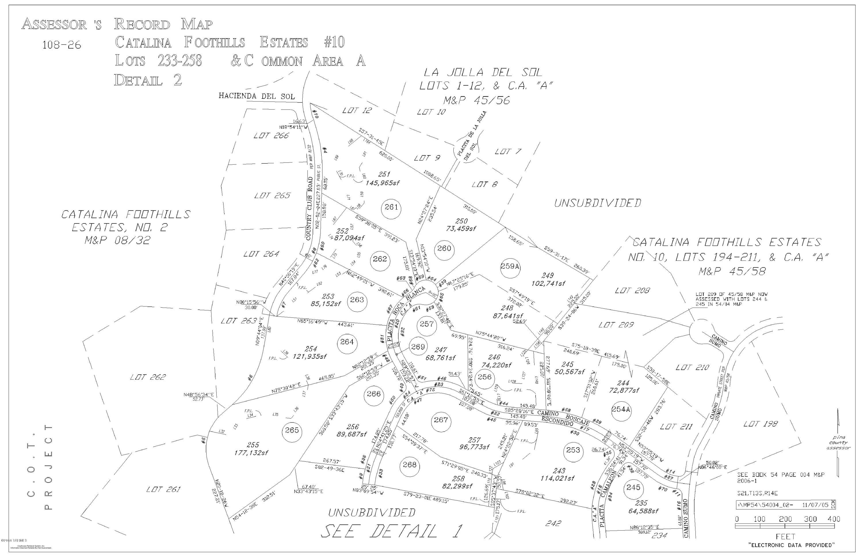 Catalina Foothills Est. NO. 10 (73-90, 119, 121, 123, 127-146) - Land