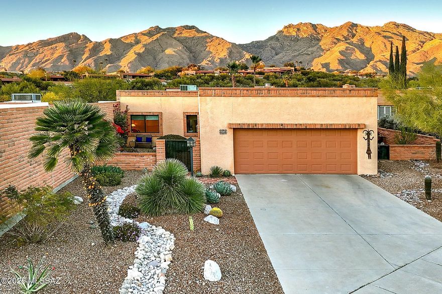Walk into this home and be mesmerized by the exceptional, breathtaking mountain views. Opportunity knocks on this wonderful Fairfield home with beautiful panoramic mountain views. Spacious two bedrooms plus den and separate office and two bathrooms with large open, eat-in kitchen with concrete counters, walk-in pantry and extra storage, a corner fireplace in living room and expansive patios for outdoor Arizona living. Located in sought after Sunrise Territory Estates, this quiet street offers private tennis courts, heated community pool/spa and ramada. Beautifully landscaped backyard backs to common area and features a cozy gas firepit for star gazing. Immaculately maintained and move-in ready. New HVAC and Roof. Two car garage with extra storage. This home speaks beautifully for itself!