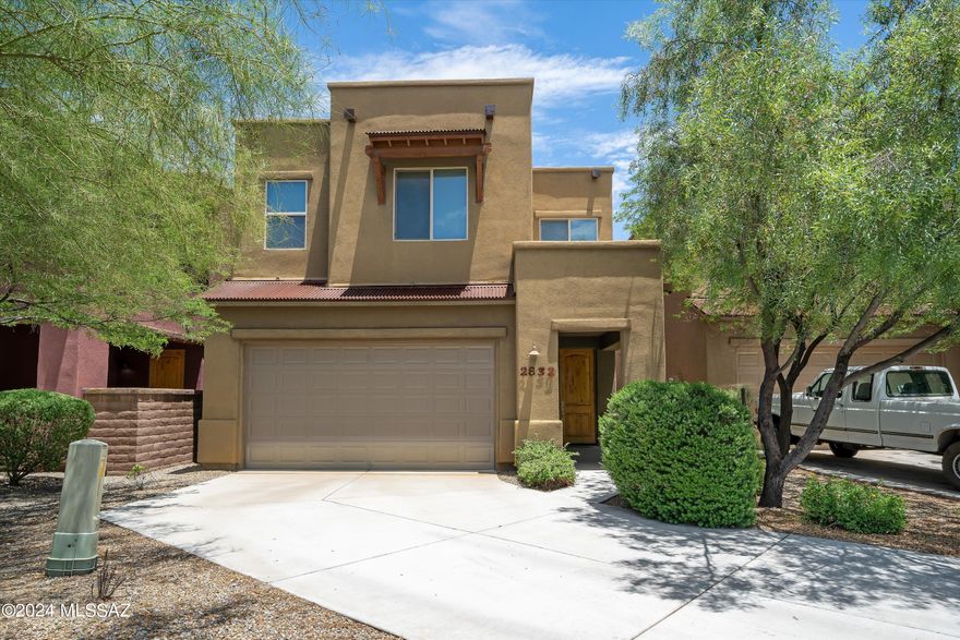 This stunning 3-bedroom, 2.5-bathroom home is a gem in Tucson's real estate crown, offering a harmonious blend of modernity and comfort. The proximity to the University of Arizona and Salpoint High School, coupled with a plethora of shopping and dining venues, positions this property as a top-tier choice for those seeking a vibrant lifestyle without sacrificing peace and quiet. The heart of the home, a kitchen with sleek granite countertops, is a dream for those who love to cook and entertain. The open floor plan invites natural light and social interaction, making it an ideal space for hosting friends or enjoying serene moments alone. The additional loft space, easily convertible into a fourth bedroom, provides flexibility for growing families or a home office. Immaculate home!