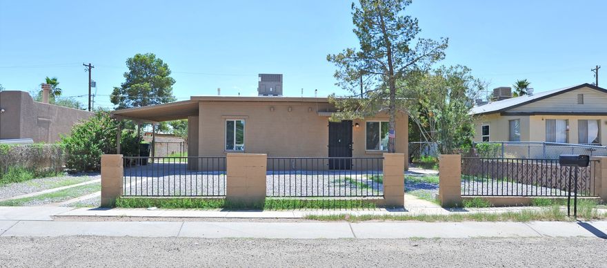 *New roof before Closing'' This charming 2 bedroom 1 bathroom home is fully remodeled and is ready to move in. The interior features bright, open and airy feel great room, fresh paint, gorgeous new kitchen cabinetry, new appliances, new tile floors, remodeled bathroom, new lighting, faucets, dual pane windows, new A/C with warranty and new water heater! Quality craftsmanship shows in the custom tiled bathroom. Roof is re-coated and patio's roof is new! The spacious fully fenced yard is a great place for entertaining and toys! Conveniently located near I-10, shopping, parks and stores. Don't miss out on this opportunity. Come see today!