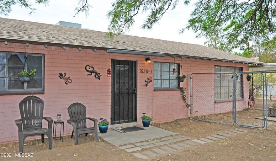 You've found a treasure box! 3 bedroom 2 bath with upgrades galore! New 16 SEER Energy Star Qualified HVAC gas package installed in 2020 with 12 year warranty. New roof installed in 2019. Full kitchen remodel includes cherry cabinets, soft close drawers, built in spice rack and pull out doors in pantry. Keeping with the classic charm home has wood cabinetry and built in drawers through out. Split floor plan means 2 private bedrooms on one side of home with bath that has been beautifully preserved with original tile and a pedestal sink. The opposite wing is the roomy master bedroom sanctuary with private bath. Backyard has covered patio to relax under while the kids play on the swing set. Storage area and workshop for the one who likes to tinker and flower beds for the gardener. The perfect place to call home! Close to schools, shopping, parks and I-10. Features list is attached. So much to offer in this home that has been loved for over 17 years!