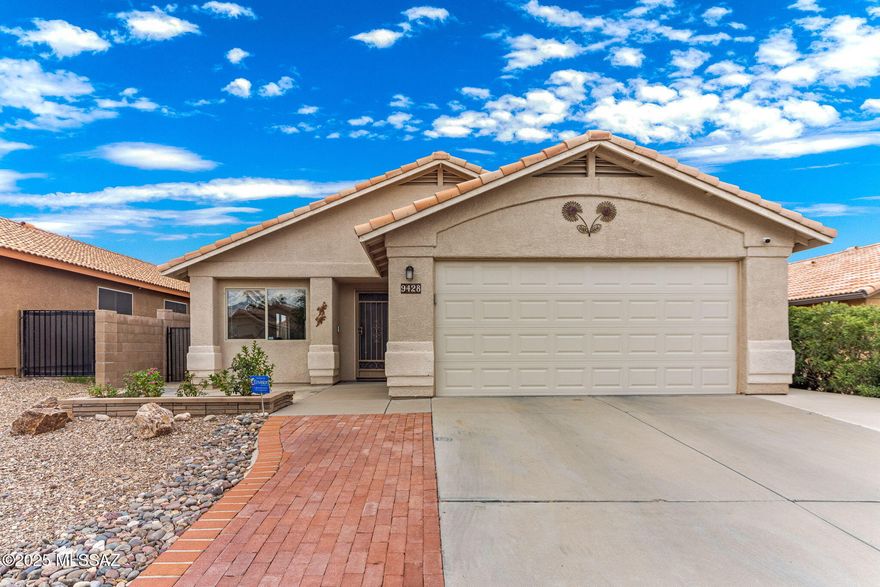 Range Priced-Seller will accept/or counter offers b/w $300,000 &/or $325,000. Nestled in a quiet and well-kept Eastside Tucson neighborhood, this home offers both style and convenience. Enjoy a bright open floor plan with a spacious living area, well-appointed kitchen and cozy dining space—perfect for relaxing or entertaining. Generously sized bedrooms and ample storage offer everyday comfort. The easy-care front and back landscaping, with artificial turf, makes outdoor upkeep a breeze, while the interior provides a welcoming and functional living space. Solar panels ensure low electric bills PLUS there is No HOA. Located close to parks, schools, shopping, dining & I-10, this home combines low-maintenance living with a great location. Visit today & get ready to move in!