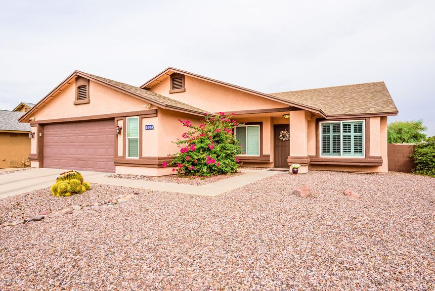 Located in the award winning Vail School District this 3 bedroom/2 bath home with a den is move-in ready!!  A chef's dream kitchen boasts SS appliances, granite countertops, large island, a  gas stove, cherry cabinets with soft close drawers and doors! Plantation shutters throughout home. Master bath includes a double sink vanity with a granite top, a garden tub, and separate shower. Large master suite with walk-in closet for extra storage. Structured wiring begins with the Smart Panel conveniently located in the hallway closet. The Smart Box ensures the strongest possible connection and signal to each of your electronic devices. Feel confident you'll receive the highest level of performance from your electronics with pre-wired Cat5 cables throughout the home. Complete replacement of all polybutylene pipe, fittings, and re-pipe of the hot/cold water distribution system inside the home done in 2015 (see attached receipt). Current roof warranty in place until 10/16/18. New furnace installed in 2015! Home is located on a spacious and private lot without neighbors behind. Come to see it today!
