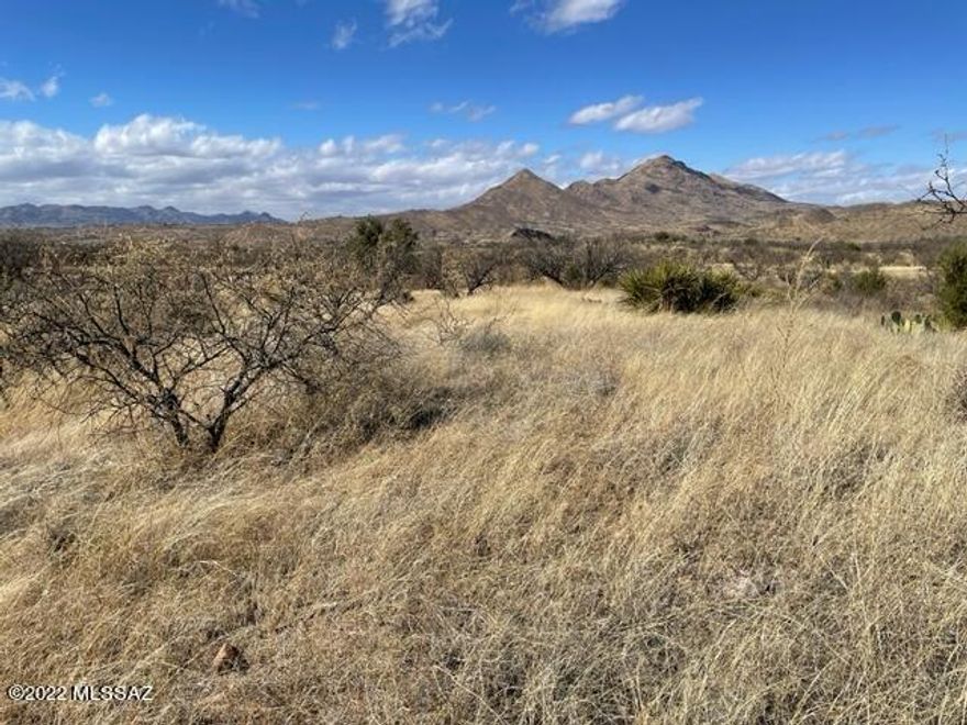 Exclusive Mt. San Cayetano and Santa Cruz River Valley view lot available in East Rio Rico. Located on a quiet road, the lot provides a special spot to build your custom home. Enjoy spectacular sunrise and sunset views from your porch.