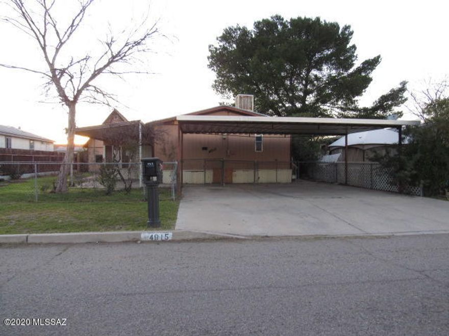 HUD Home. Save thousands. EXTREMELY AFFORDABLE. Great opportunity 3 bedroom 2 baths, plus a guest house. Spacious living area. Large kitchen, bright and open floor plan.  Large AZ room, private backyard, 3 car carport. Investors welcome 15 days from list date. Some repairs needed.  Note buyers will be responsible for utility turn-on and any required permits for utility connect and re-winterization fee. Buyer to verify all info.