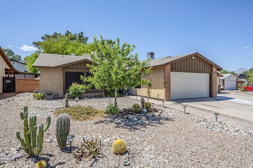 Welcome to 215 Redcoat Lane — stylish, welcoming, and move-in ready. This 3 bedroom, 2 bath home features beautifully updated bathrooms and a smart, comfortable layout. The upgraded kitchen offers granite counters, stainless appliances, and wood cabinets. Step outside to a true garden oasis with a firepit, covered patio, and plenty of space to relax. The spacious primary suite includes a large walk-in closet. Additional highlights include a finished extended garage, a new roof, and a new AC.